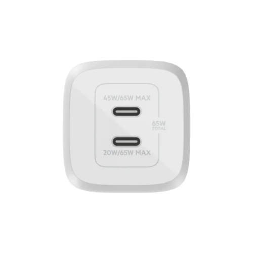 Cargador de Pared Dual con 2 Puertos USB C - 65w