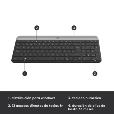 Combo Teclado y Mouse Logitech MK470 Inalámbrico